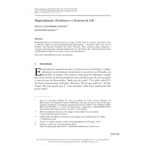Diagonaliza&ccedil;&atilde;o, Paradoxos e o Teorema de L&ouml;b