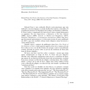 Book Review - Edward Feser, Five Proofs of the Existence of God