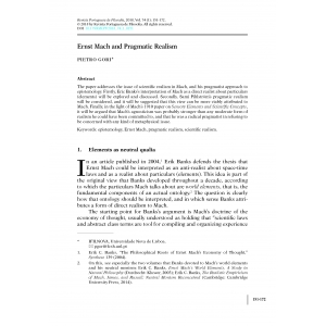 Ernst Mach and Pragmatic Realism