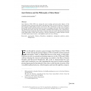 Jani Christou and the Philosophy of Meta-Music