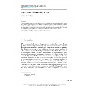 Empiricism and the Ontology of Jazz