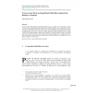 O Caos como Devir na Experi&ecirc;ncia Filos&oacute;fico-musical em Deleuze e Guattari
