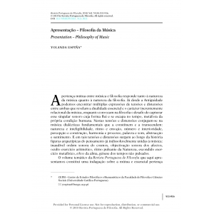 Presentation &ndash; Philosophy of Music