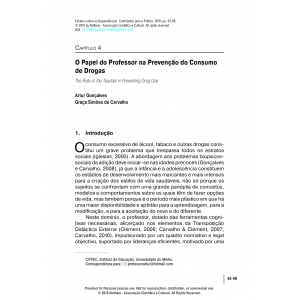 O Papel do Professor na Preven&ccedil;&atilde;o do Consumo de Drogas