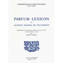 Parvum Lexicon, de António Pereira de Figueiredo Int. e Notas de Amadeu Torres