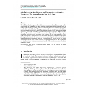 A Collaborative Geophilosophical Perspective on Creative Territories: The Massachusetts-New York Case