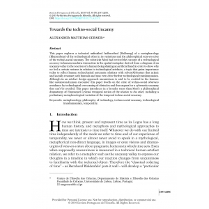 Towards the Techno-Social Uncanny