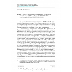Book Review - The Metaphysics of Representation