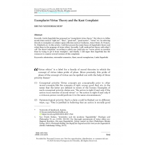 Exemplarist Virtue Theory and the Kant Complaint