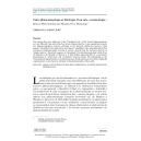 Entre phénoménologie et théologie. Pour une « metaxologie »