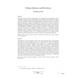 Taking Options and Decisions