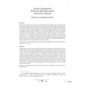 Acaso Contingente: Ponto de (Des)Encontro entre F&eacute; e Ci&ecirc;ncia