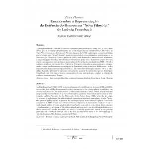 Ecce Homo: Ensaio sobre a Representação da Essência do Homem na "Nova Filosofia" de Ludwig Feuerbach