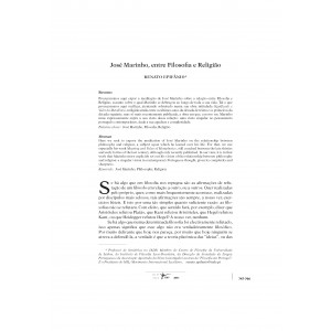 Jos&eacute; Marinho, entre Filosofia e Religi&atilde;o