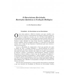 O Darwinismo Revisitado: Restri&ccedil;&otilde;es Qu&iacute;micas &agrave; Evolu&ccedil;&atilde;o Biol&oacute;gica