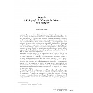  Darwin: A Pedagogical Principle in Science and Religion