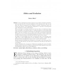 Ethics and Evolution