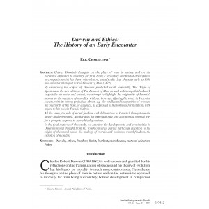 Darwin and Ethics: The History of an Early Encounter
