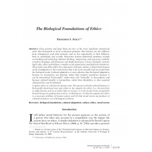 The Biological Foundations of Ethics