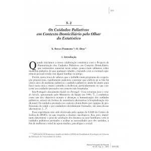 Os Cuidados Paliativos em Contexto Domicili&aacute;rio pelo Olhar do Estat&iacute;stico