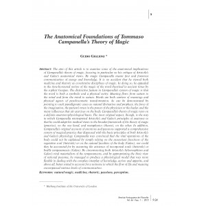 The Anatomical Foundations of Tommaso Campanella's Theory of Magic