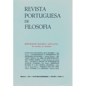 Bertrand Russell (1872-1970): No centen&aacute;rio do nascimento