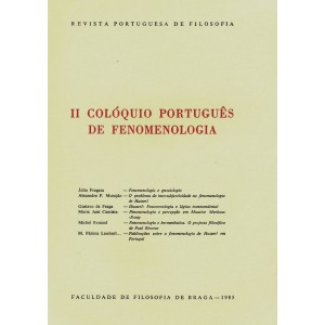 II Col&oacute;quio Portugu&ecirc;s de Fenomenologia
