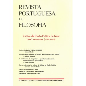 Cr&iacute;tica da Raz&atilde;o Pr&aacute;tica de Kant: 200.&deg; anivers&aacute;rio (1788-1988)