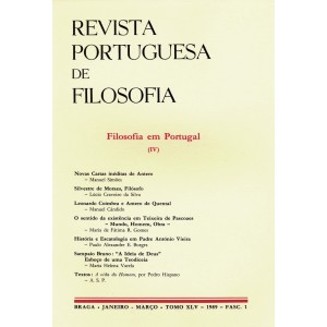 Filosofia em Portugal IV