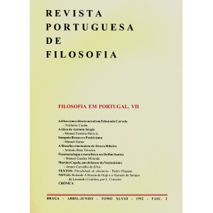 Filosofia em Portugal VII