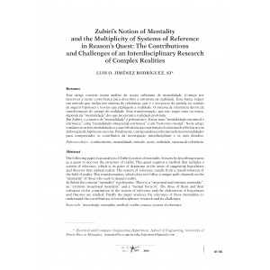 Zubiri's Notion of Mentality and the Multiplicity of Systems of Reference in Reason's Quest