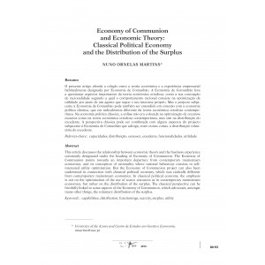 Economy of Communion and Economy Theory