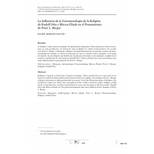 La Influencia de la Fenomenolog&iacute;a de la Religi&oacute;n de Rudolf Otto y Mircea Eliade en el Pensamiento de Peter Berger