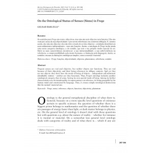 On the Ontological Status of Senses (Sinne) in Frege