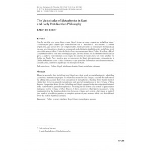 The Vicissitudes of Metaphysics in Kant and Early Post-Kantian Philosophy