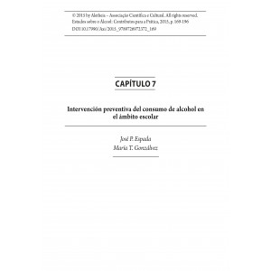 Intervenci&oacute;n Preventiva del Consumo de Alcohol en el &Aacute;mbito Escolar