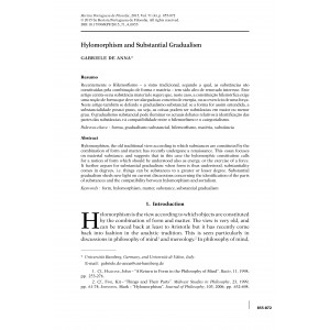Hylomorphism and Substantial Gradualism