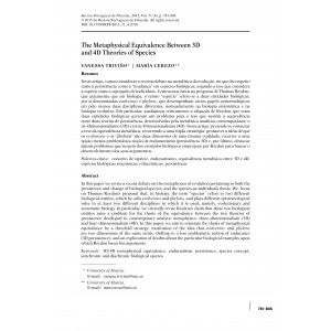 The metaphysical equivalence between 3D and 4D theories of species