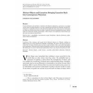 Abstract Objects and Causation: Bringing Causation Back Into Contemporary Platonism