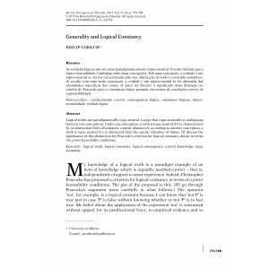 Generality and Logical Constancy