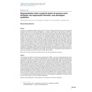 Representa&ccedil;&otilde;es sobre o papel do gestor de pessoas como facilitador nas negocia&ccedil;&otilde;es informais