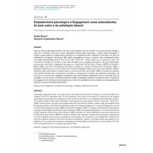 Empowerment psicol&oacute;gico e Engagement como antecedentes do bem-estar e da satisfa&ccedil;&atilde;o laboral