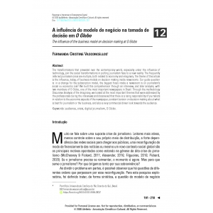 A influ&ecirc;ncia do modelo de neg&oacute;cio na tomada de decis&atilde;o em O Globo