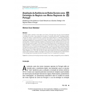 Amplia&ccedil;&atilde;o da Audi&ecirc;ncia em Redes Sociais como Estrat&eacute;gia de Neg&oacute;cio nos Meios Regionais de Portugal