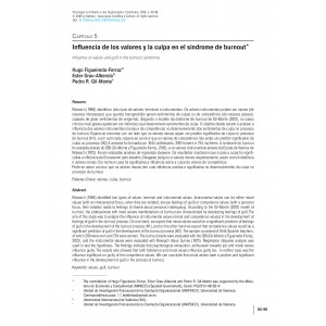 Influencia de los valores y la culpa en el s&iacute;ndrome de burnout