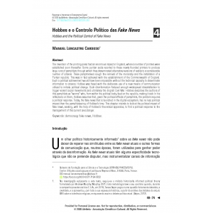 Hobbes e o Controlo Pol&iacute;tico das Fake News