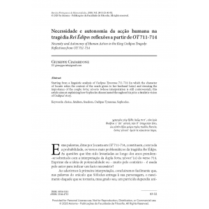 Necessidade e autonomia da ac&ccedil;&atilde;o humana na trag&eacute;dia Rei &Eacute;dipo: reflex&otilde;es a partir de OT 711-714