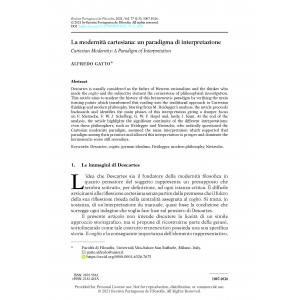 La modernit&agrave; cartesiana: un paradigma di interpretazione