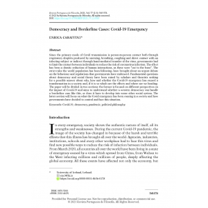 Democracy and Borderline Cases: Covid-19 Emergency