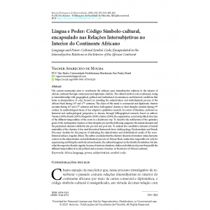 L&iacute;ngua e Poder: C&oacute;digo S&iacute;mbolo-cultural, encapsulado nas Rela&ccedil;&otilde;es Intersubjetivas no Interior do Continente Africano